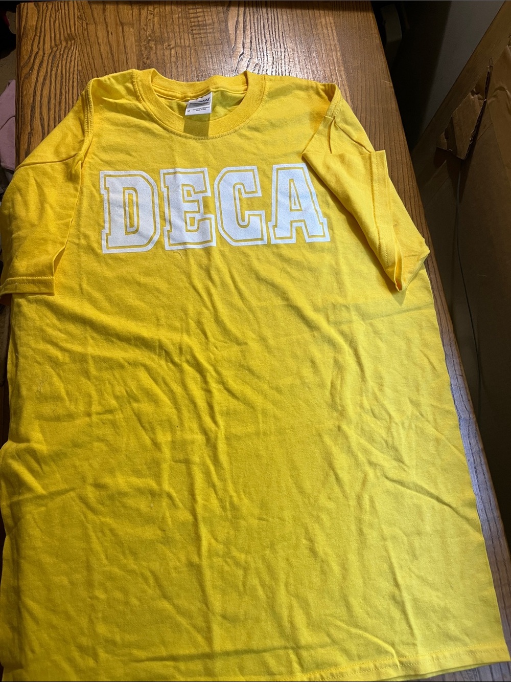 Gildan Yellow DECA Short Sleeve Tee